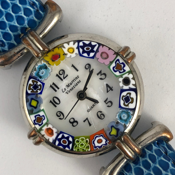 Vintage 1990's Murano Glass Quartz Watch Venice - Picture 2 of 5